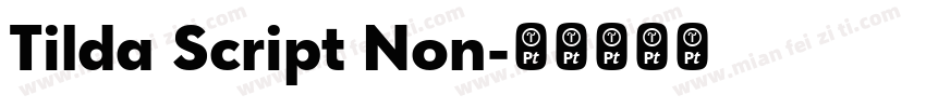 Tilda Script Non字体转换
